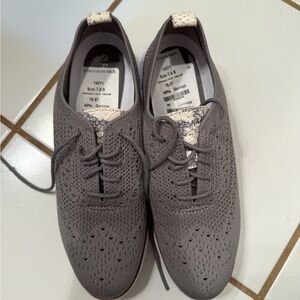 Cole Haan, grey and snake skin shoes, size 7.5